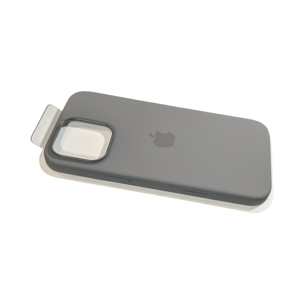 Pp8N Genuine Apple Silicone Case for iPhone 16 Pro Max w/ Magsafe - Stone Gray - Picture 3 of 4
